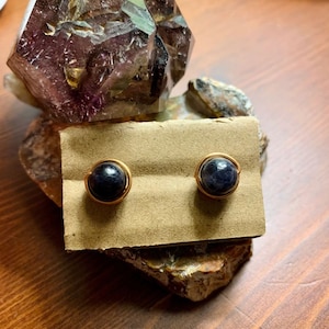 Iolite Stud Earrings