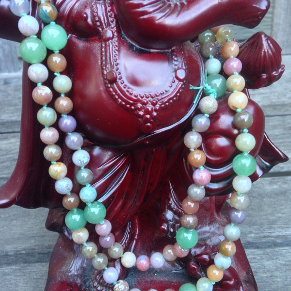 SOLD: Jasper and Green Aventurine 108 bead mala