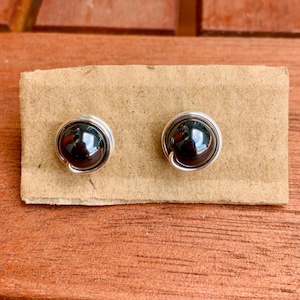 Hematite Stud Earrings