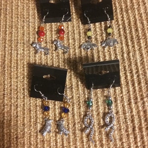 House Animal Earrings