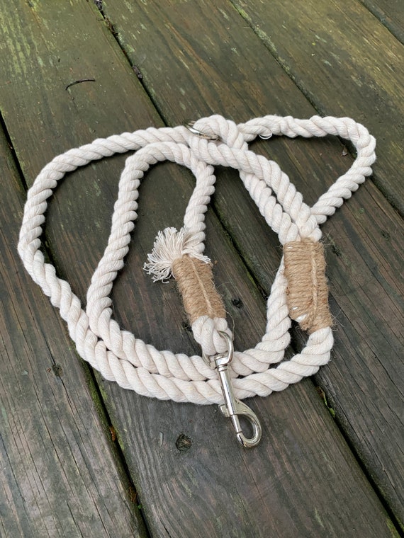 Ultra Soft Rope Dog Leash Etsy