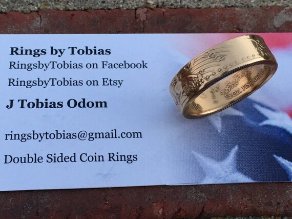 Gold Eagle Coin Ring 12 Oz