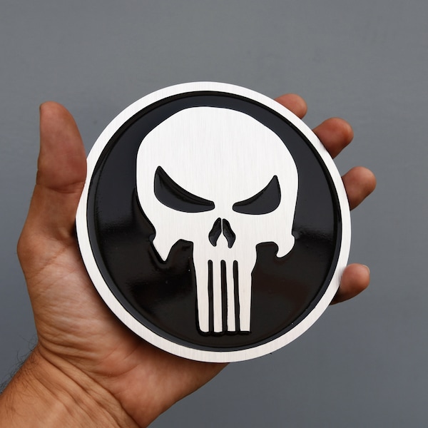 Punisher round, Punisher Custom,Punisher round Skull Emblem, Punisher sign, Punisher Icon