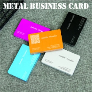 Metall Visitenkarte, mit QR-Code schneller Informationsaustausch