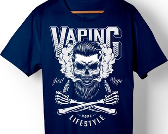 T-Shirt Homme Villain Vapors 'Méchant' - Taille XL, Noir - Occasion Très Bon État
