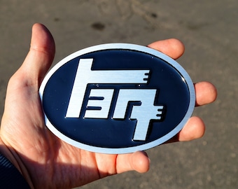 TEQ Custom Emblem, TEQ Logo, TEQ-Autodekor, oval 90 x 130 mm