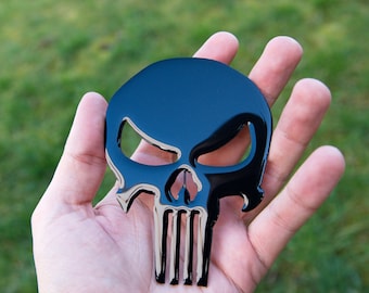 Pegatina de Punisher, pegatina personalizada de Punisher, emblema de calavera de Punisher, pegatina de Punisher para decoración de autos