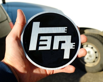 TEQ Custom Emblem, TEQ Logo, TEQ auto decor, round 120mm