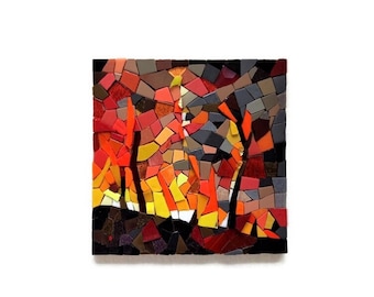 Mosaic painting "Fires"