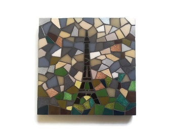 Mosaic Eiffel Tower trivet