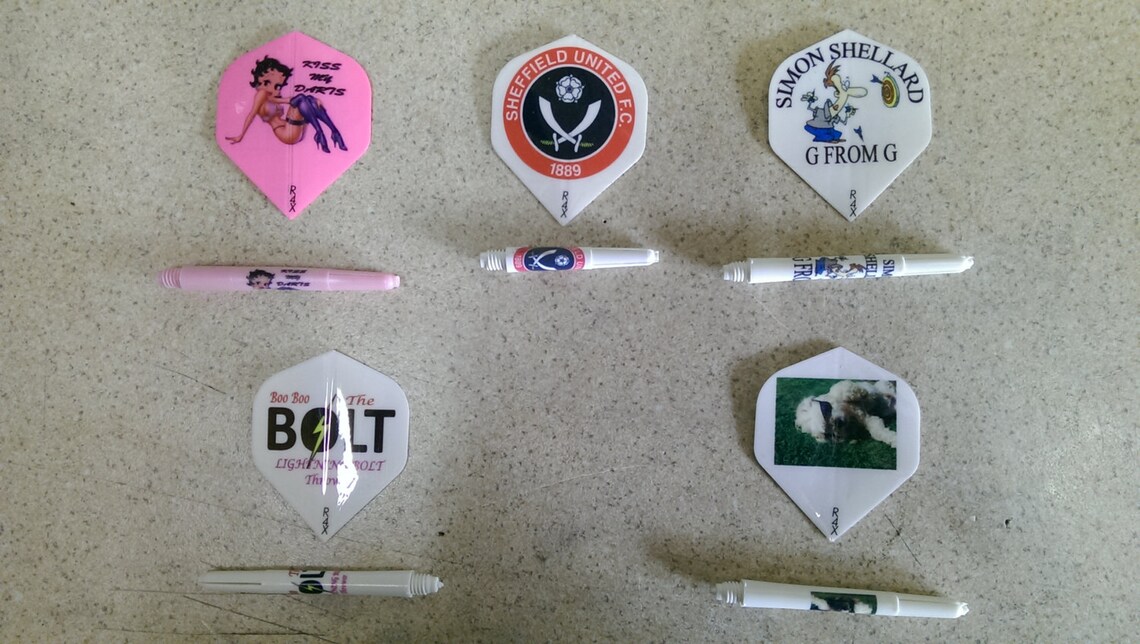 Design your own dart flights and dart stems 1 set of each 3 Etsy