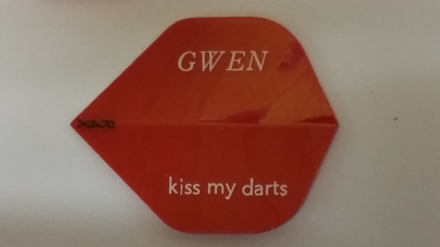 PERSONALISED R4X DART FLIGHTS STANDARD SHAPE 10 SETS 3 LINES OF TEXT 