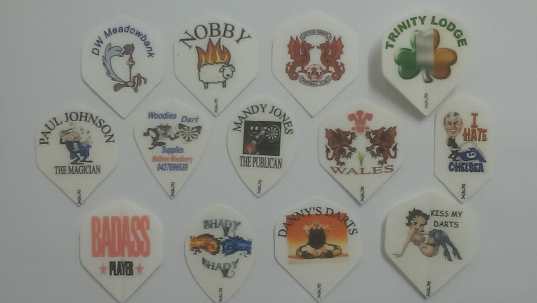 1 Set Design Your Own Dart Flights and Matching Stems Etsy