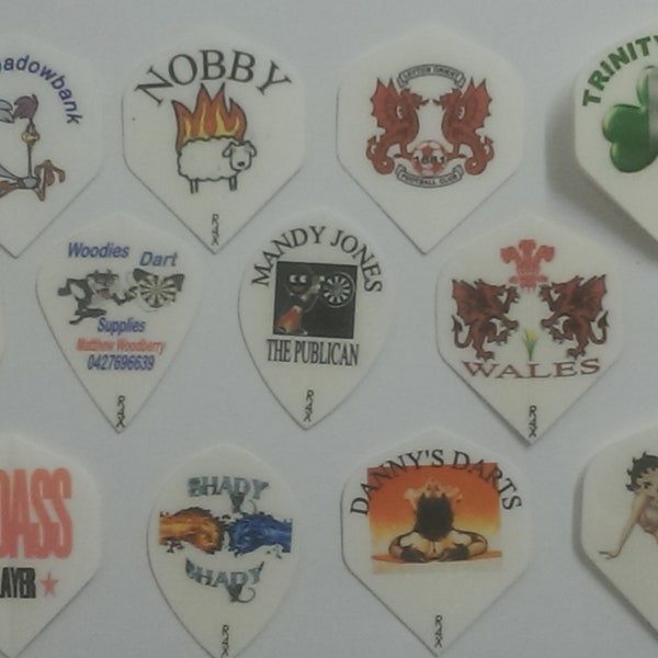 Personalised Dart Flights Etsy UK