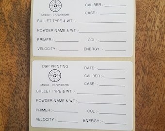 Reloading data labels 100 per roll