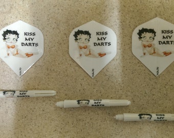 betty boop dart flights and stems great gift