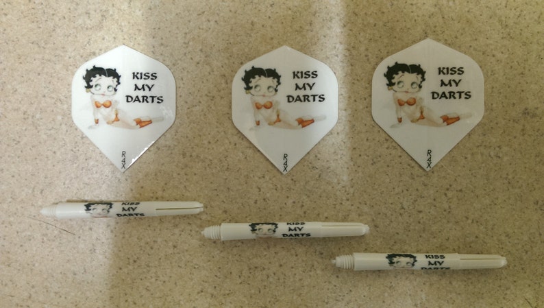 betty boop dart flights and stems great gift image 1