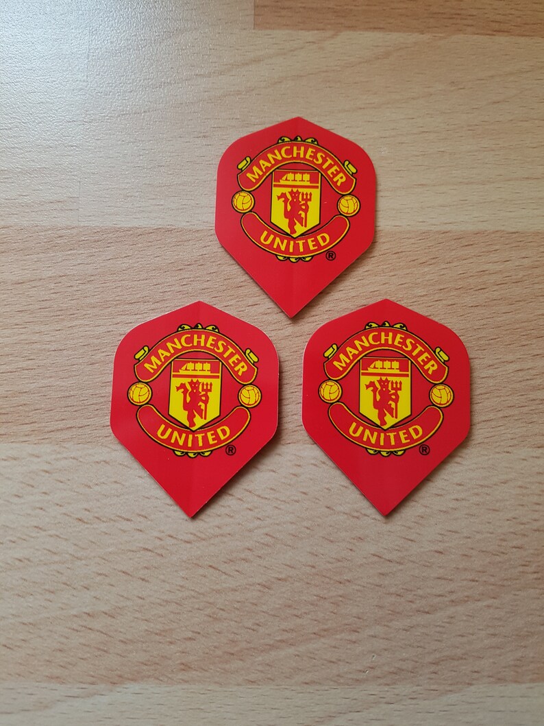 MANCHESTER UNITED Official Dart Flights Matching Tungsten Etsy