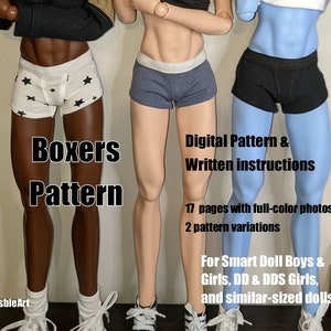 Boxers (Pattern and Instructions) for Smart Doll (boy and girl) and DD (girl)