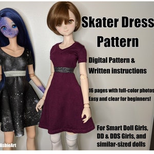 Skater Dress (Pattern and Instructions) for Smart Doll