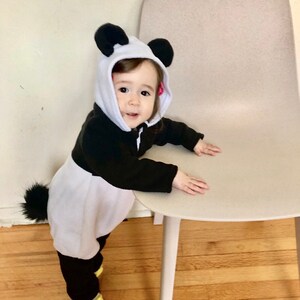 Panda jumpsuit baby deals