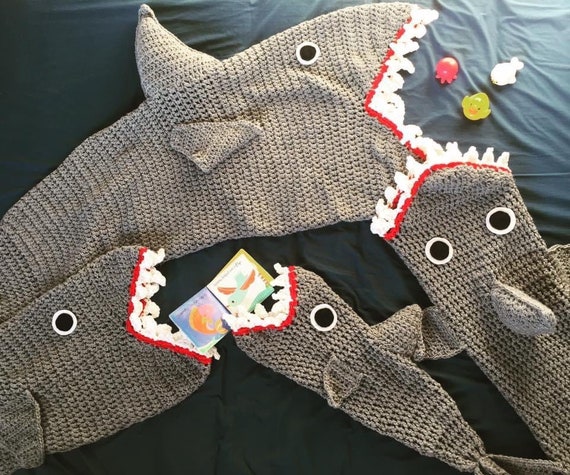 Manta de tiburón para bebé, manta de tiburón para niño pequeño