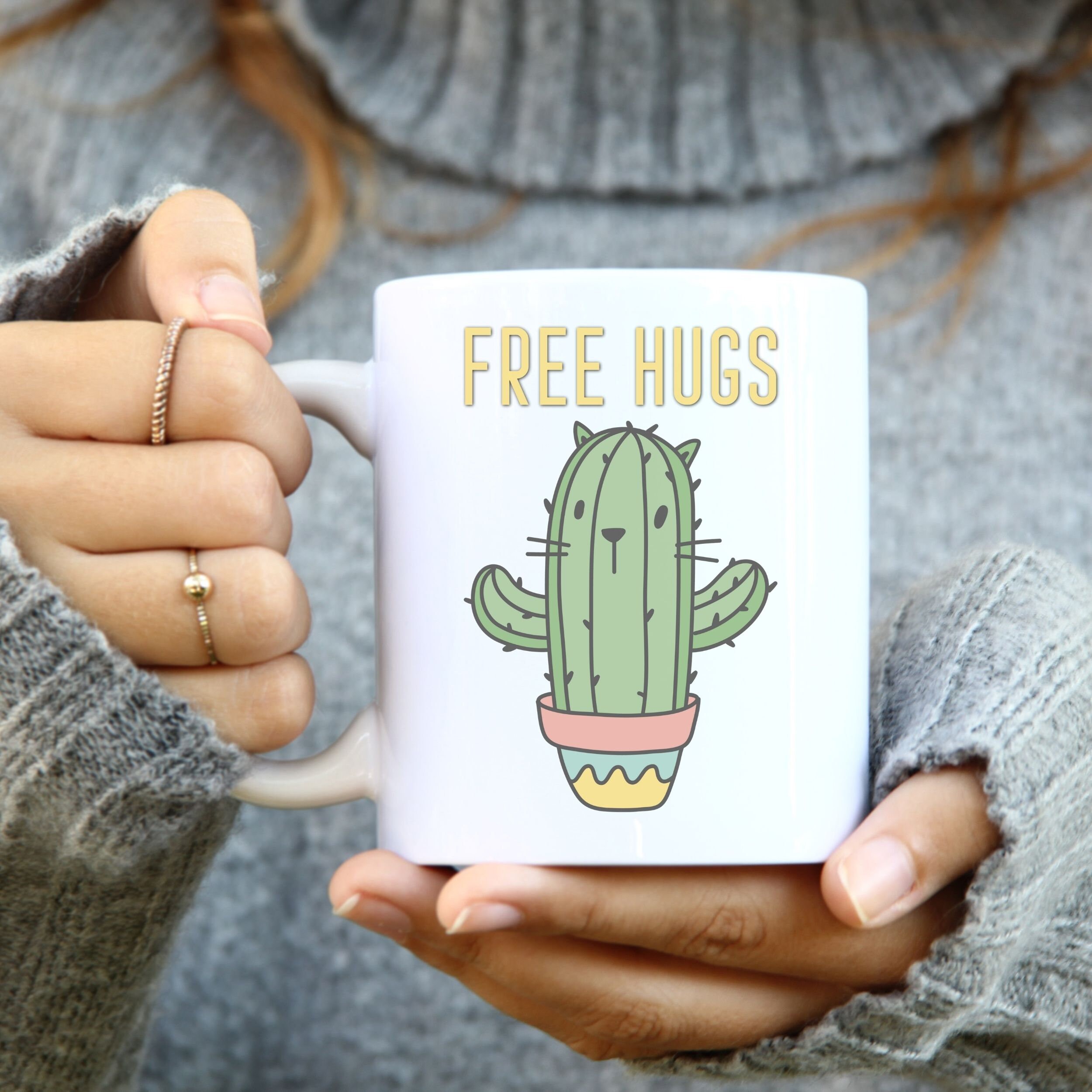 Free Hugs Mug Plant Mug Hugs Mug Funny Mug Best Friend Etsy Australia