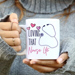 Loving that Nurse Life Mug, Essential Nurse Gift, Healthcare workers, first responders, gift for essential workers, Gift for Nurse, Nursing