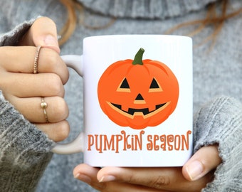 Pumpkin Season Mug, Halloween Mug, Halloween Gift, Spooky, Funny, Gift, Halloween Coffee Mug, Fall Mug, Halloween Decor, Cute Fall Mug