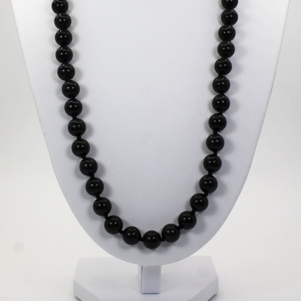 Jet Bead Necklace - Etsy