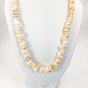 24" Hawaii Puka Shell Necklace, Hawaiian Jewelry, Beach Jewelry, 8mm