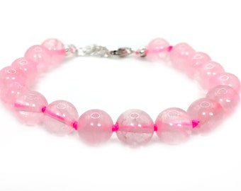 Rose Quartz Bracelet, self-love, calming Stone