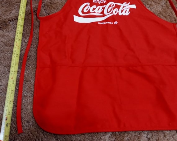 New 1980's Vintage COCA COLA / COKE Bib Apron With Two Pockets