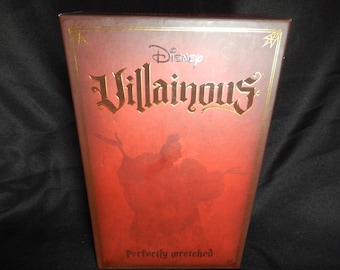 DISNEY VILLAINOUS Juego de mesa Perfectamente Miserable - SELLADO Nuevo Nunca Abierto - Ravensburger - Villano Pete, Cruella De Vil, Madre Gothel - Diversión