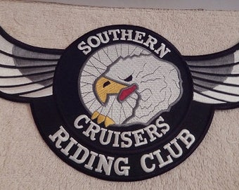 NEW Harley Davidson Motorcycle Embroidered Patch - Southern Cruisers Riding Club - Eagle - Large RARE Crest