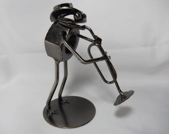 トロンボーン奏者 フロッグ氏 金属彫刻 ステーショナリー - Etsy 日本