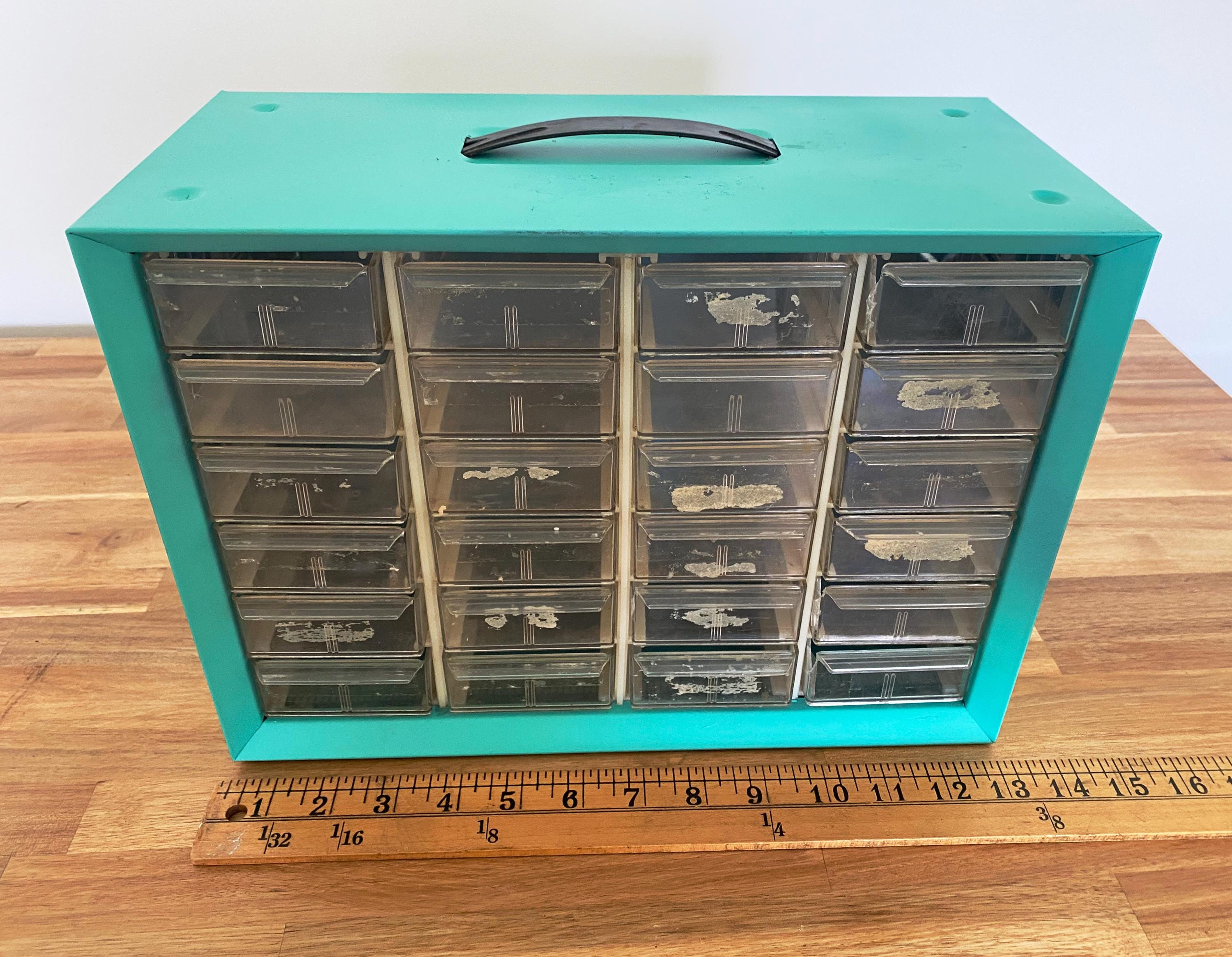Vintage Metal 24-drawer Small Parts Organizer - Etsy
