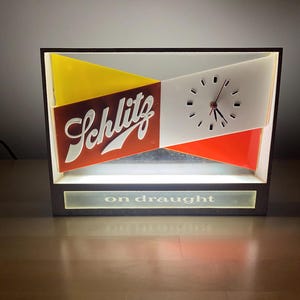 Schlitz Clock Light - Etsy