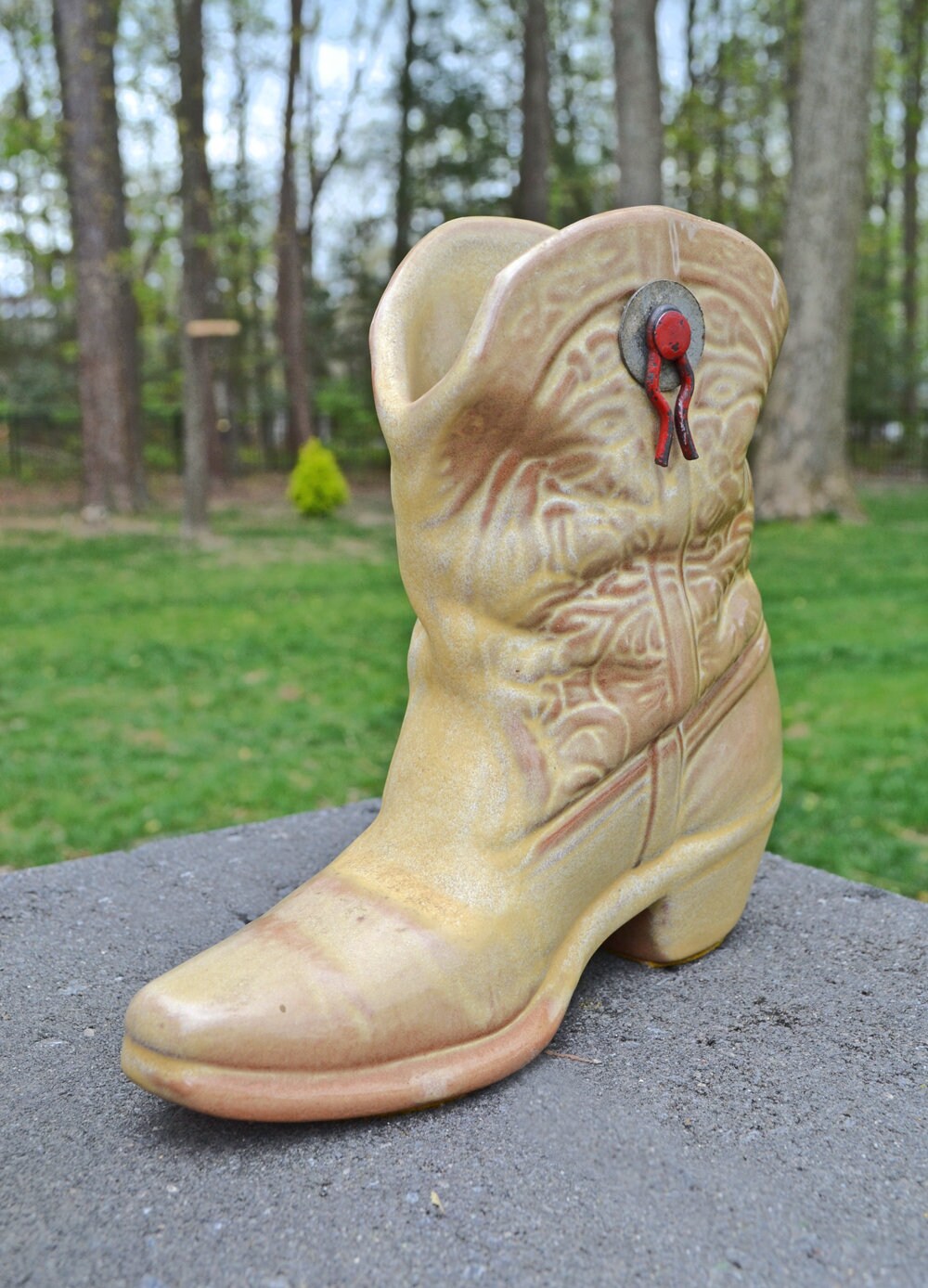 ceramic cowboy boots