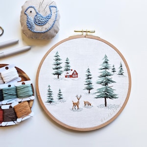 Patrón de bordado a mano «País de las Maravillas en el Bosque» - PDF - Descarga inmediata