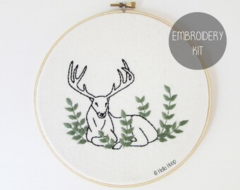 Embroidery Kit Complete - Woodland Deer