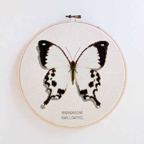 Butterfly Cross Stitch Pattern Blue Mountain Butterfly PDF - Etsy