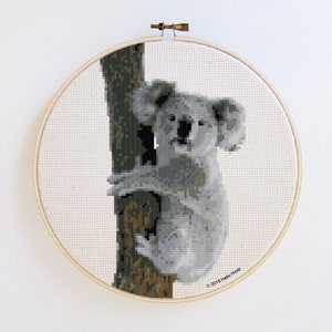 Coala - Padrão de ponto cruz de animal australiano - PDF - Download instantâneo