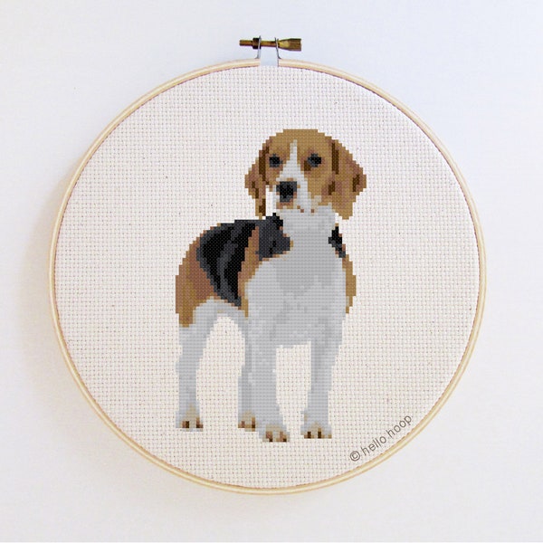 Beagle - Dog cross stitch pattern - PDF - Instant download