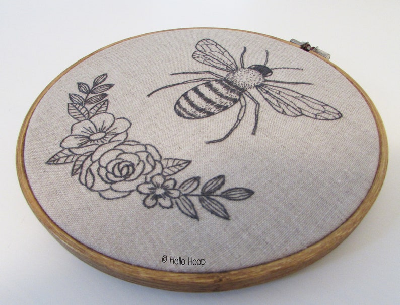 Honey bee hand embroidery pattern pdf instant download  etsy Honey bee hand embroidery pattern pdf instant download  etsy