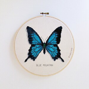 Kreuzstich Schmetterling Blue Mountain Schmetterling - PDF - sofort download