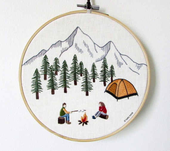 Embroidery in hoop Camping agrohort.ipb.ac.id
