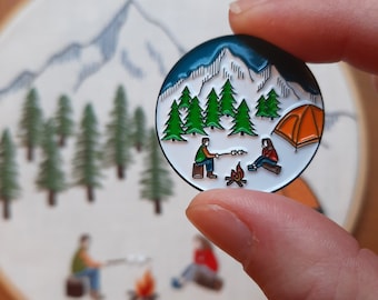 Camping Enamel Magnetic Needle Minder