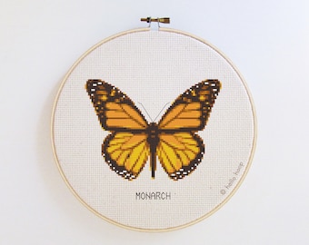 Schema punto croce farfalla monarca - PDF - Download immediato