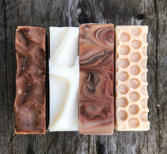 4 Big Bars Soap Gift Set Natural Soap Vegan Soap Hand Made Soap